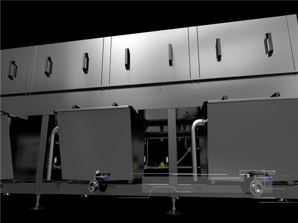 食品筐清洗机、肉制品箱子清洗机、洗筐机