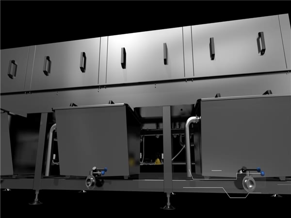 食品筐清洗机、肉制品箱子清洗机、洗筐机