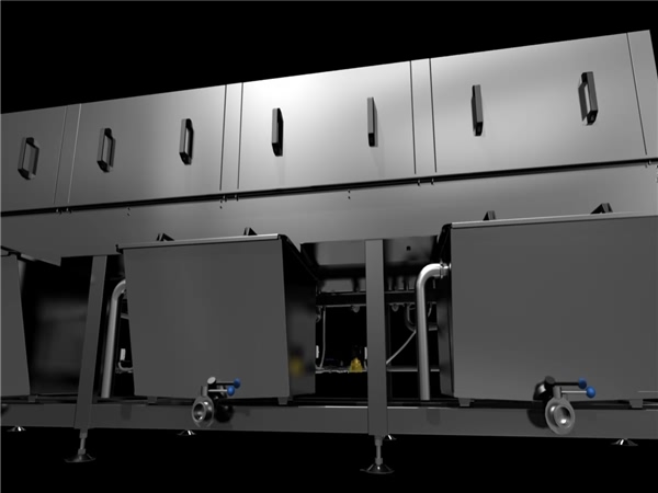 食品筐清洗机、肉制品箱子清洗机、洗筐机