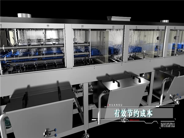 供应洗筐机，周转箱清洗机，全自动洗框设备，环速洗筐机价格